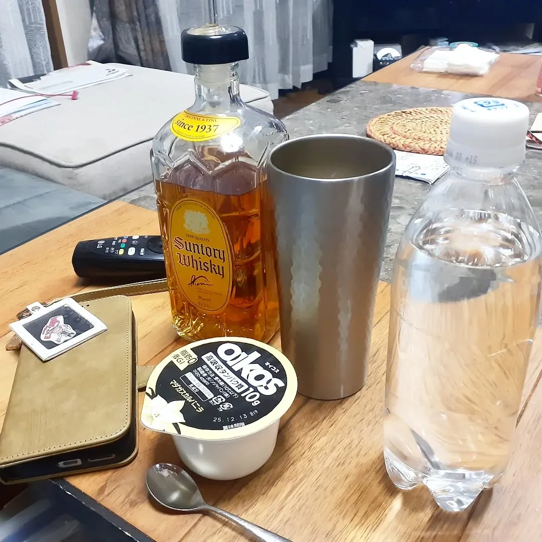 【長住】昨夜の晩酌🏠️😳🍶は肴は「オイコスヨーグルト」
